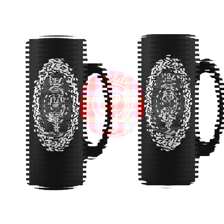 Reed Surname Last Name Scottish Clan Tartan Badge Crest Funny Last Name Designs Funny Gifts Coffee Mug