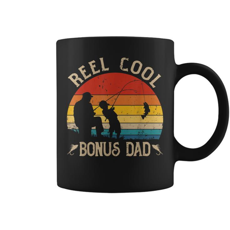 Reel Cool Bonus Dad  Fishing Fathers Day  Gift Coffee Mug