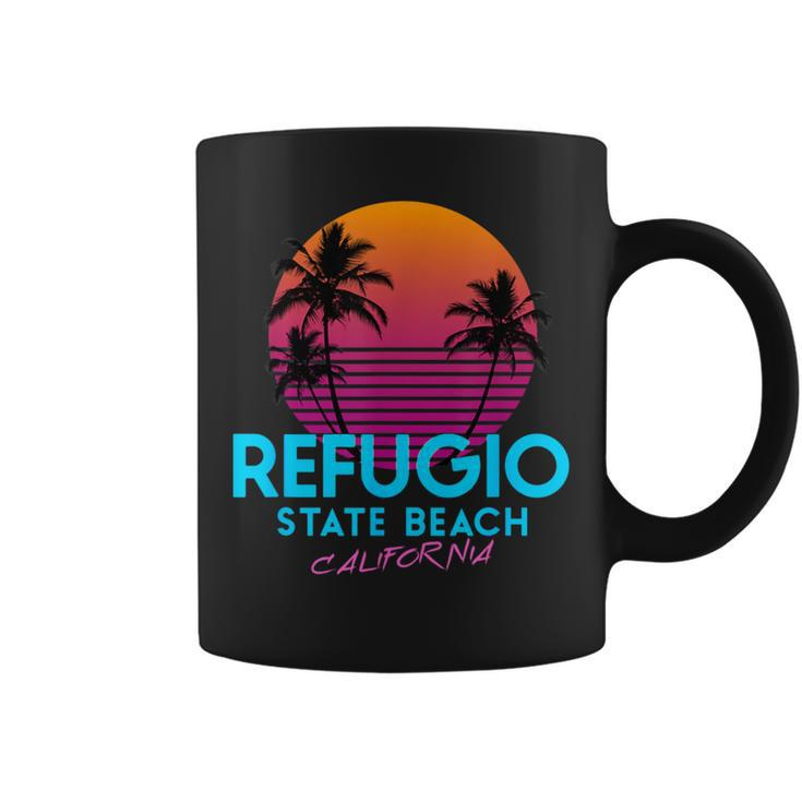 Refugio State Beach California Retro Wave 80S Coffee Mug