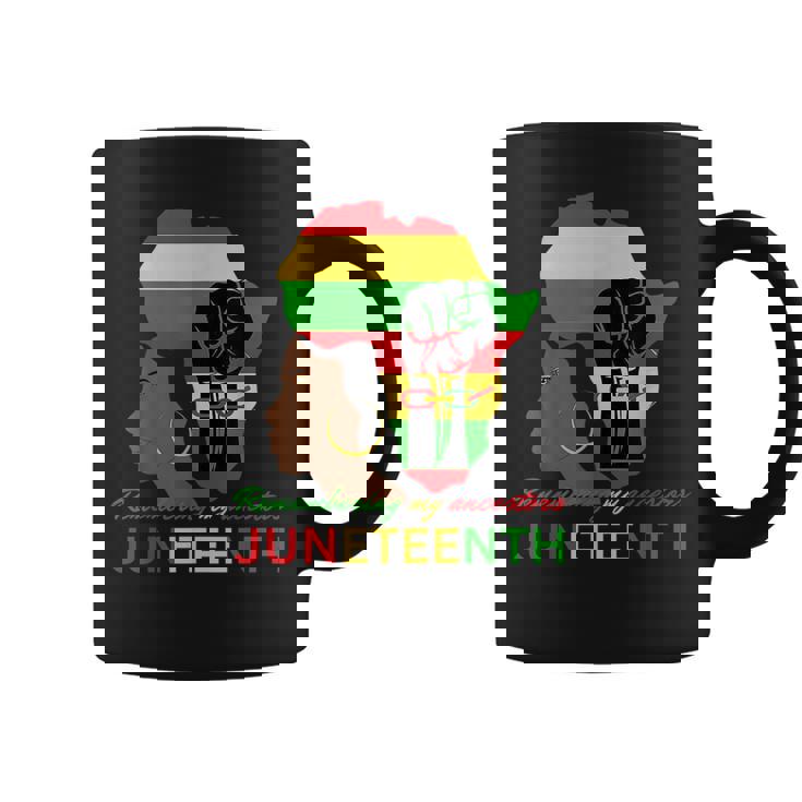 Remembering My Ancestors Junenth Celebration For Black  Coffee Mug