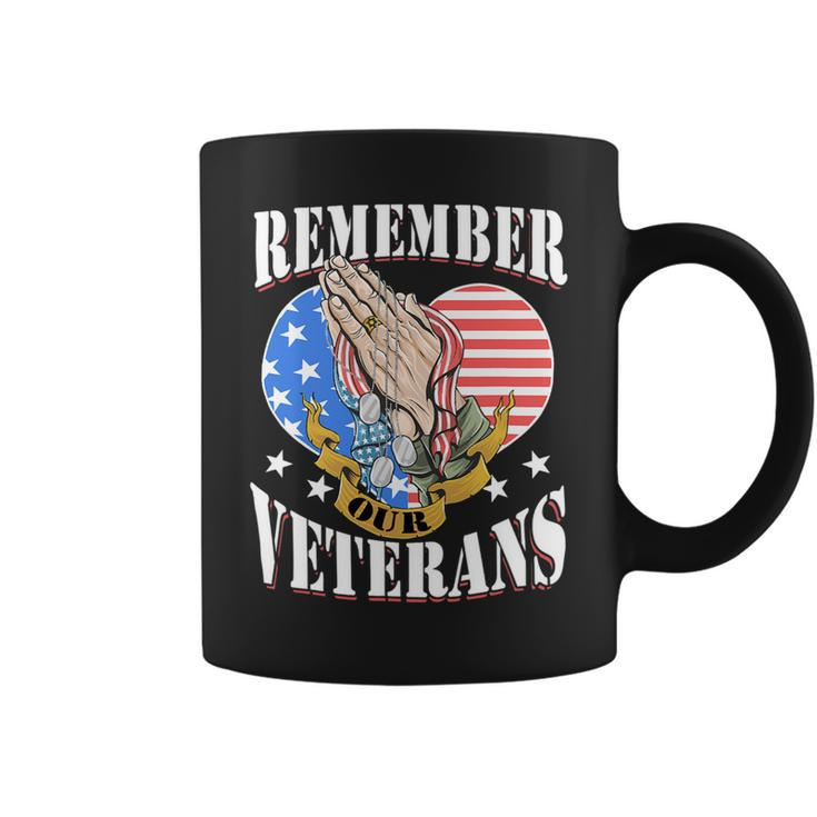 Rememner Our Veterans Us Flag For Veteran Day Coffee Mug