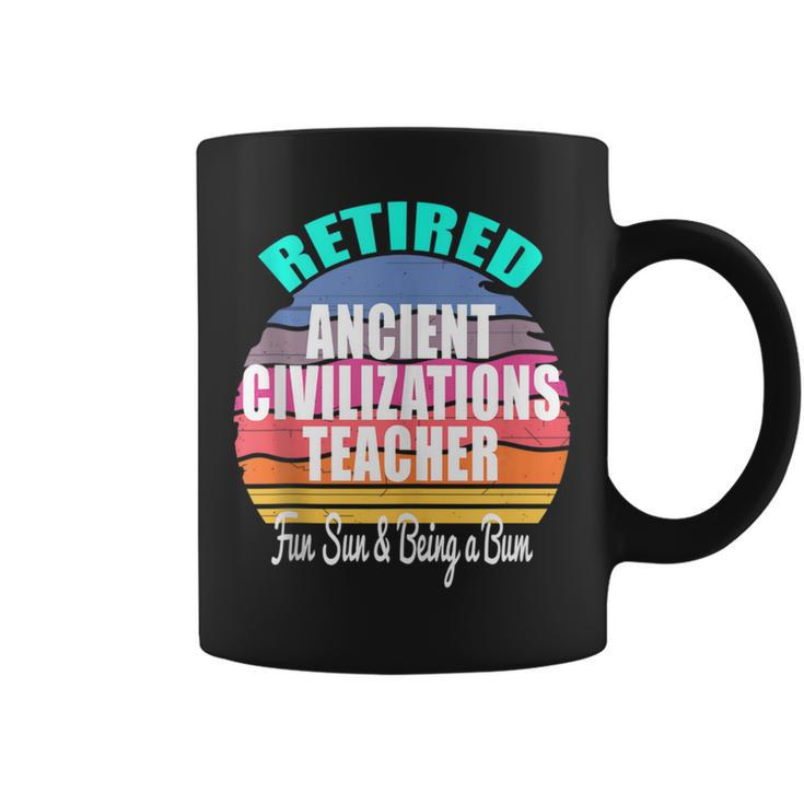 Retired Ancient Civilizations Teacher A Retirement Coffee Mug
