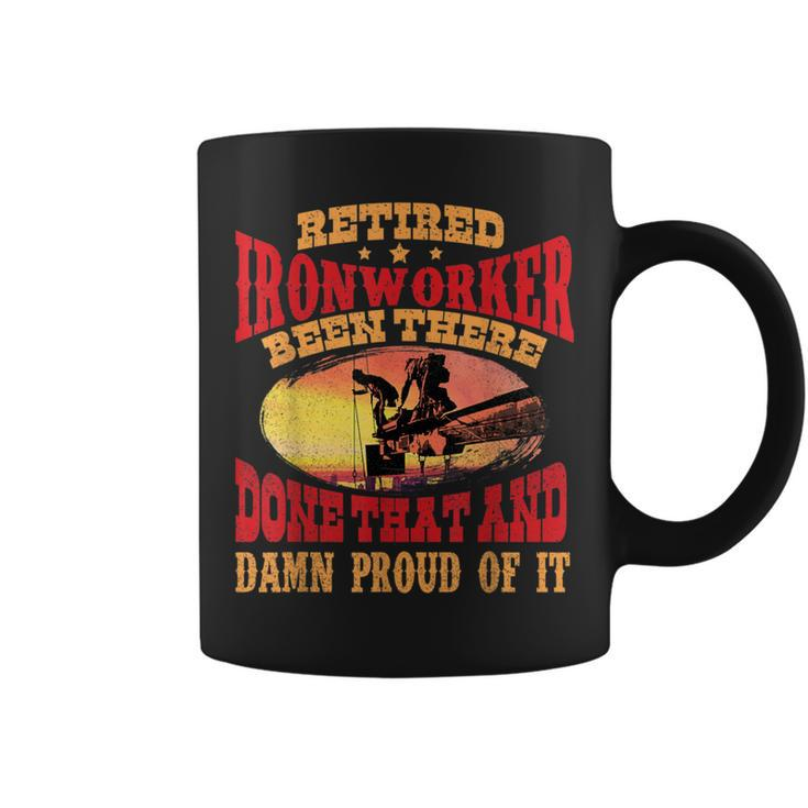 Retired Ironworker Retirement Grandpa Rodbuster Workers Coffee Mug