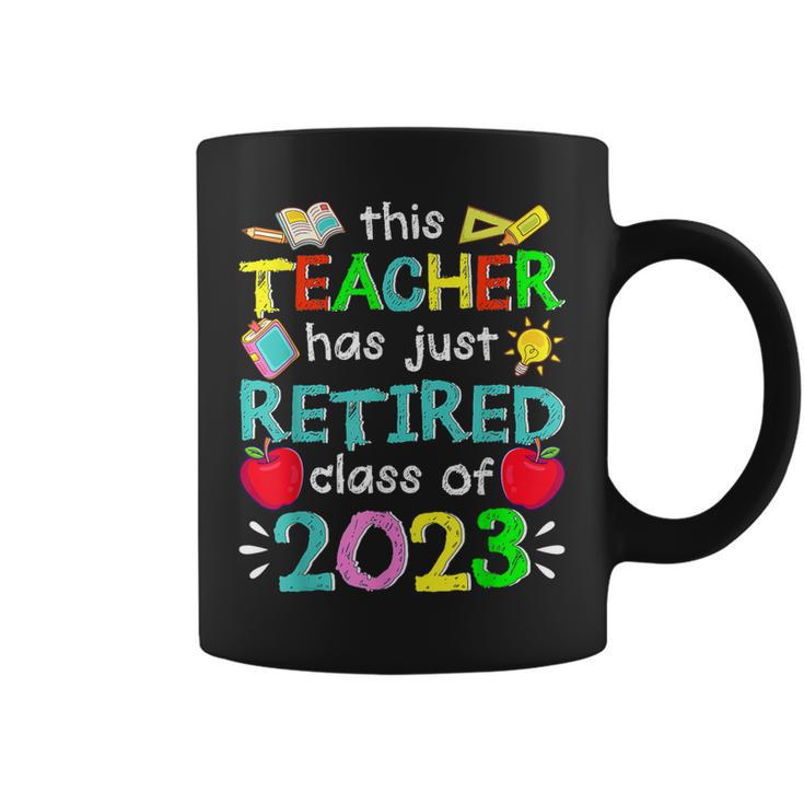 Retired Teacher 2023 Educator Retirement Teaching Funny Coffee Mug