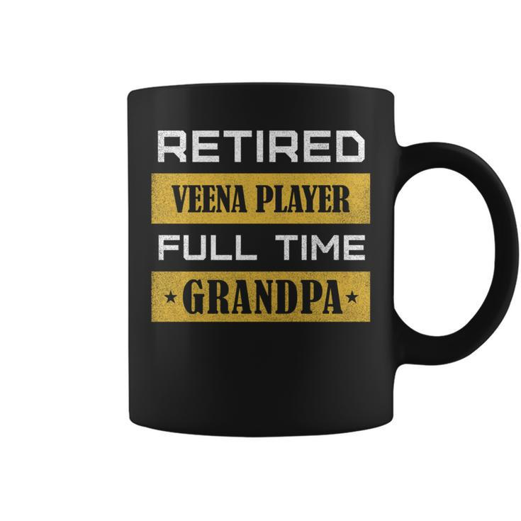 Retired Veena Player Full Time Grandpa Coffee Mug