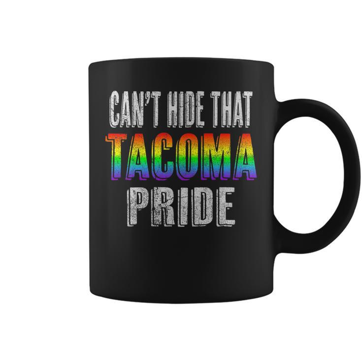 Retro 70S 80S Style Cant Hide That Tacoma Gay Pride   Coffee Mug