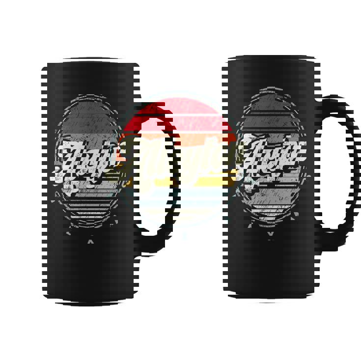 Retro Alleyton Home State Cool 70S Style Sunset Coffee Mug