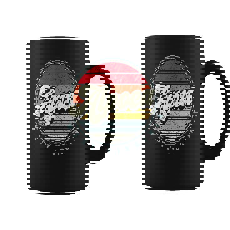 Retro Alpoca Home State Cool 70S Style Sunset Coffee Mug