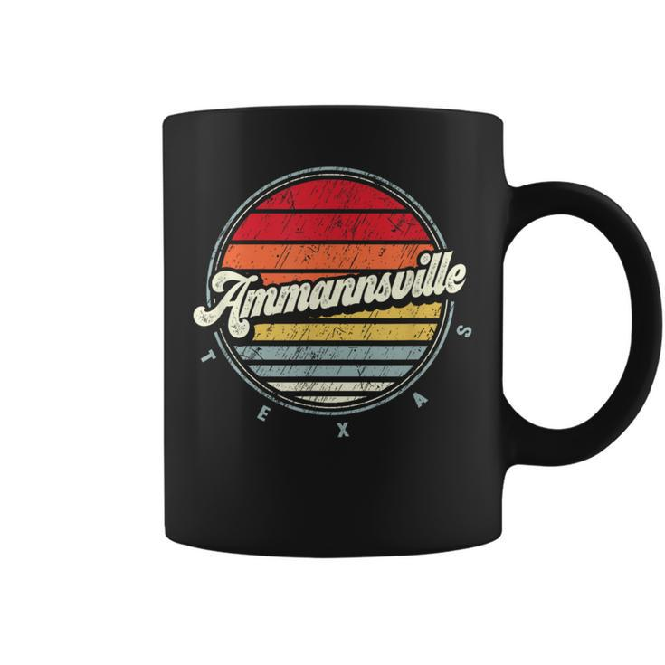 Retro Ammannsville Home State Cool 70S Style Sunset Coffee Mug