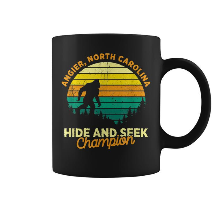 Retro Angier North Carolina Big Foot Souvenir Coffee Mug