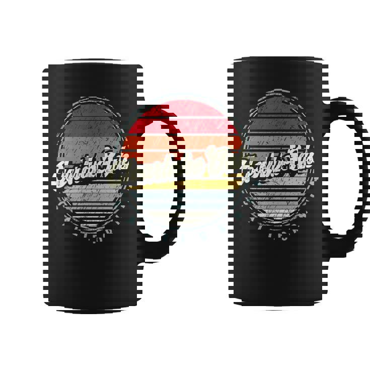 Retro Clearlake Oaks Home State Cool 70S Style Sunset Coffee Mug