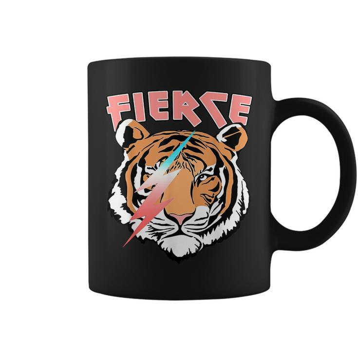 Retro Fierce Tiger Lover Lightning Coffee Mug