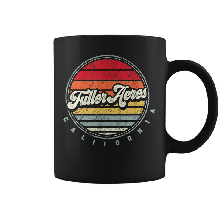 Retro Fuller Acres Home State Cool 70S Style Sunset Coffee Mug