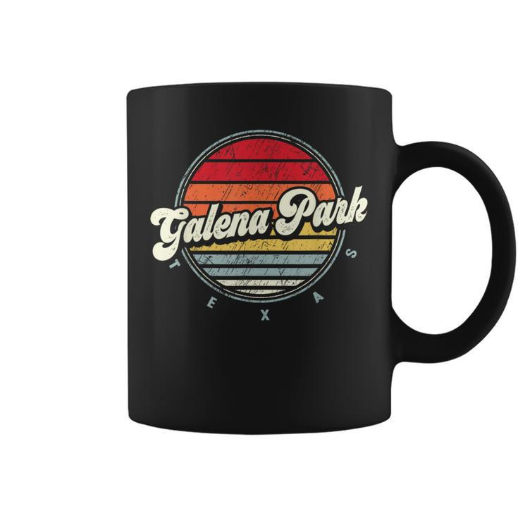 Retro Galena Park Home State Cool 70S Style Sunset Coffee Mug