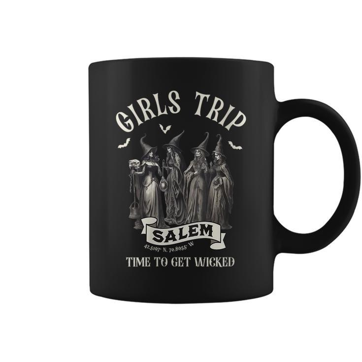 Retro Girls Trip Salem 1692 They Missed One Witch Halloween Coffee Mug