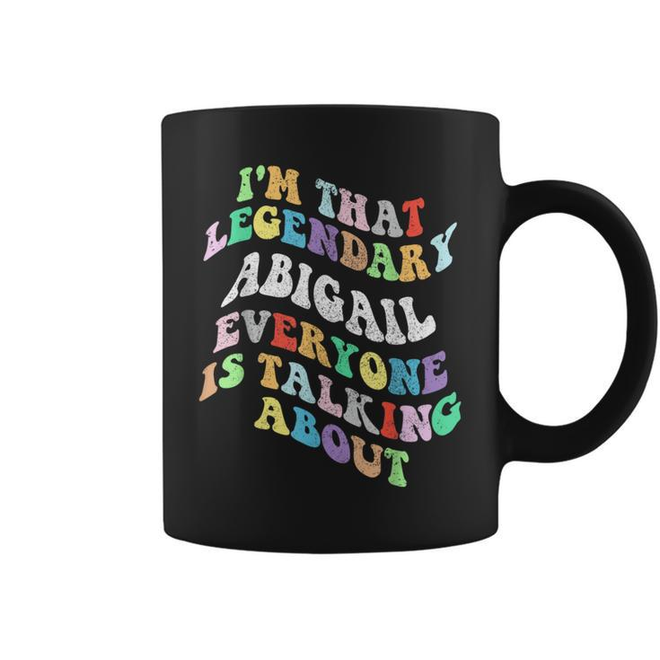 Retro Groovy Abigail Personal First Name  Coffee Mug