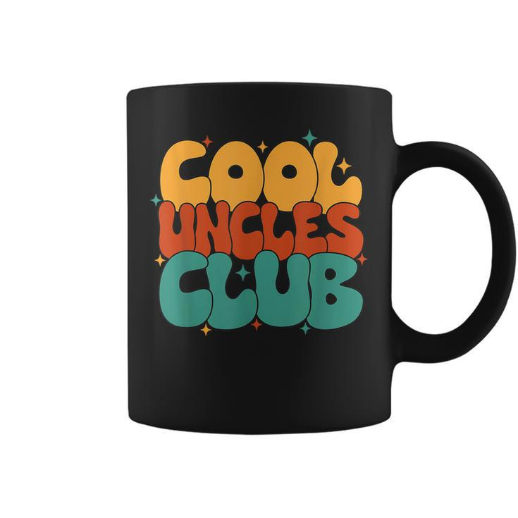 Retro Groovy Cool Uncles Club Funny New Uncle  Funny Gifts For Uncle Coffee Mug