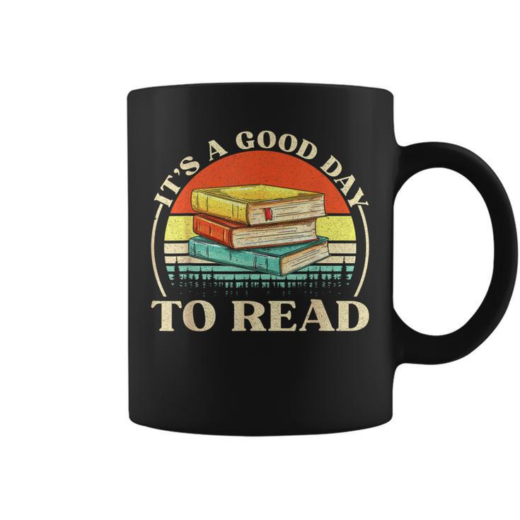 Retro It's A Good Day To Read Book Lover Back To School Coffee Mug