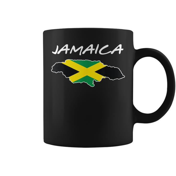 Retro Jamaica Flag Jamaican Island Travel Vacation Souvenir  Coffee Mug
