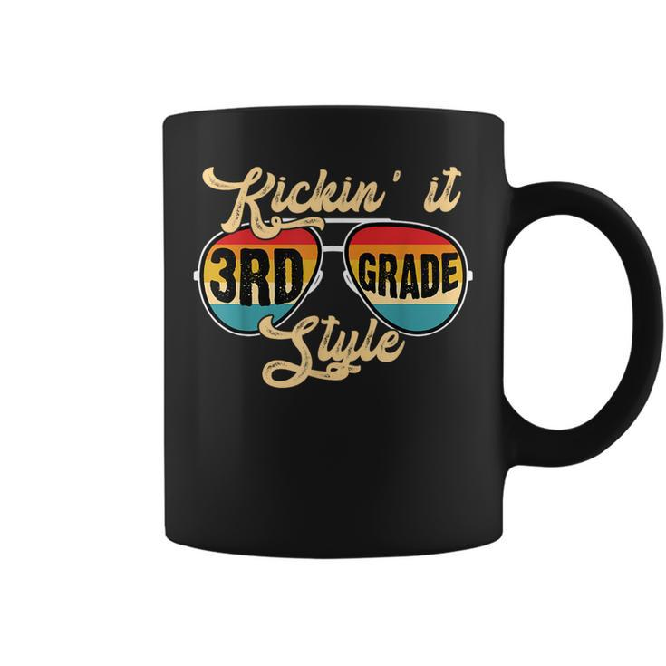 Retro Kickin It 3Rd Grade Style Teacher Back To School Coffee Mug