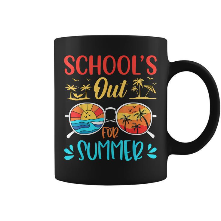 Retro Last Day Of Schools Out For Summer Teacher Boys Girls  Coffee Mug