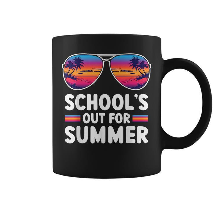 Retro Last Day Of Schools Out For Summer Teacher Boys Girls  Coffee Mug