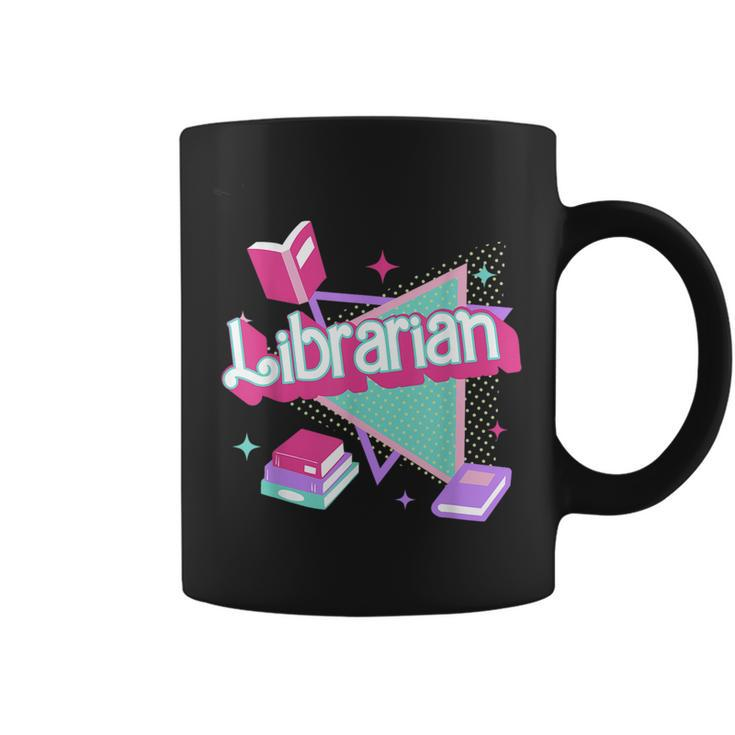 Retro Librarian 90S Library Staff Back To School Reading Coffee Mug