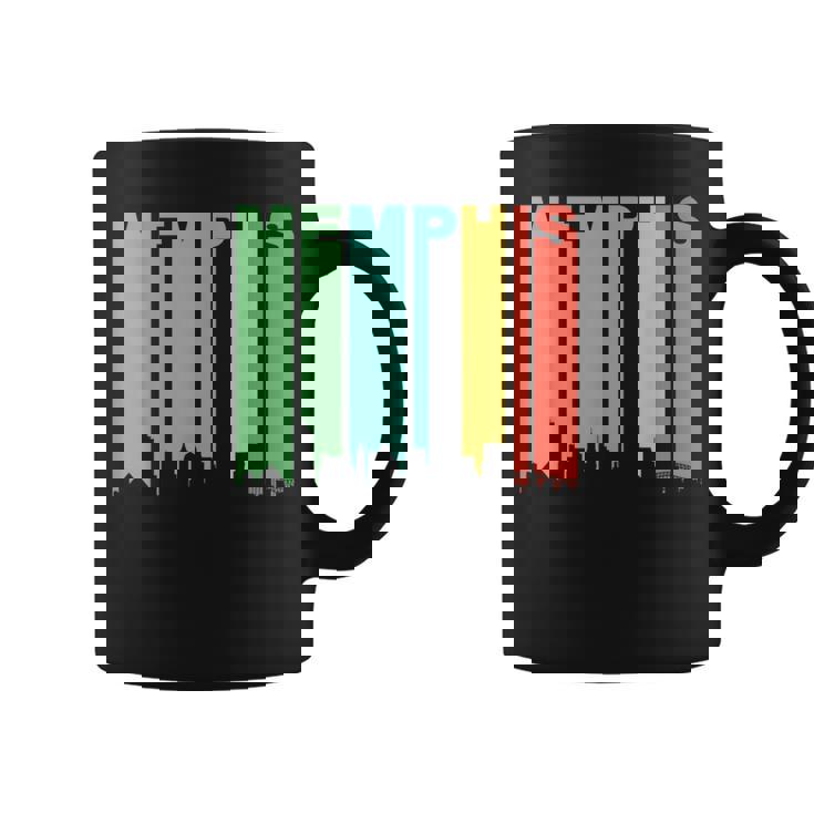 Retro Memphis Tennessee Cityscape Downtown Skyline Coffee Mug