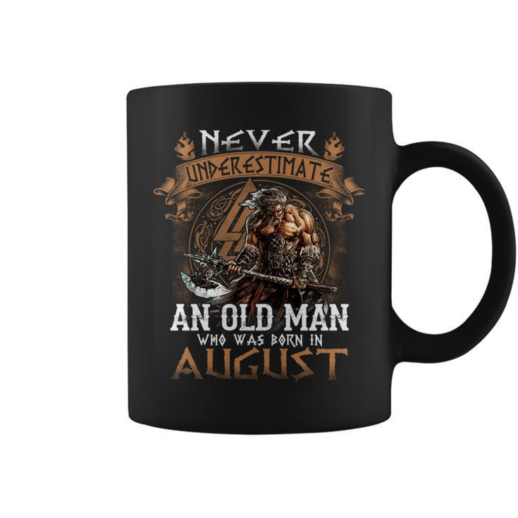 Retro Never Underestimate An Old Man Who Was Born In August Coffee Mug
