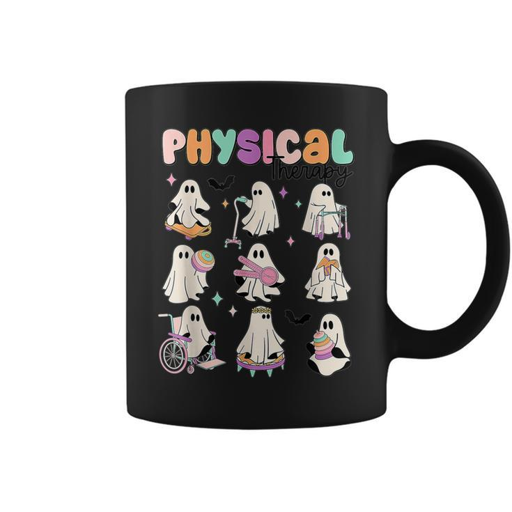 Retro Physical Therapy Halloween Ghosts Spooky Coffee Mug