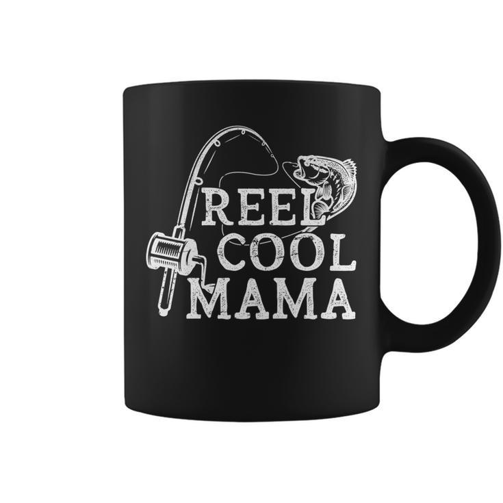 Retro Reel Cool Mama Fishing Fisher Mothers Day   Gift For Women Coffee Mug