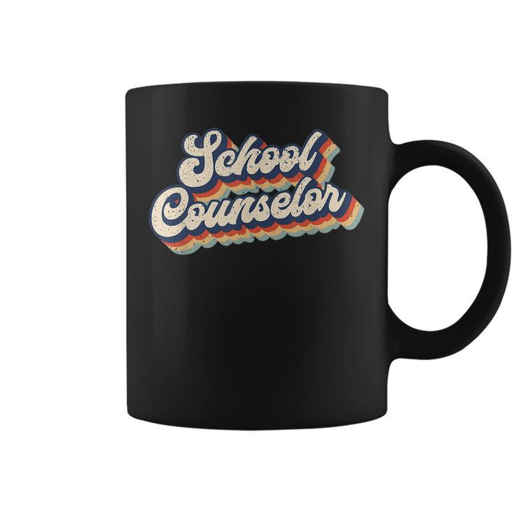 Retro School Counselor Counseling Teacher Appreciation Coffee Mug