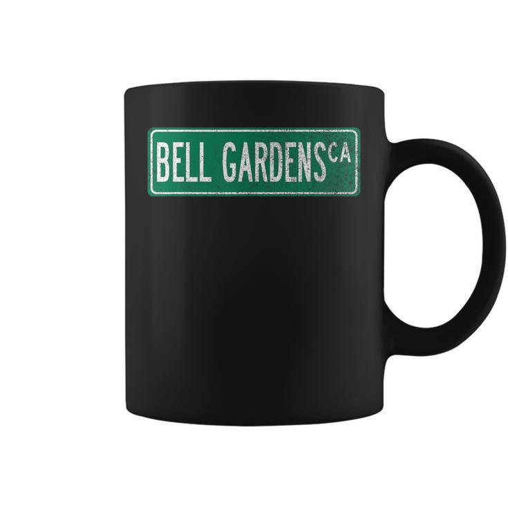 Retro Style Bell Gardens Ca Street Sign Coffee Mug