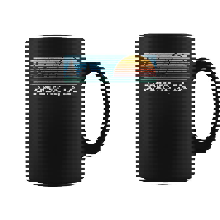Retro Sunset Stripes Amite Louisiana Coffee Mug