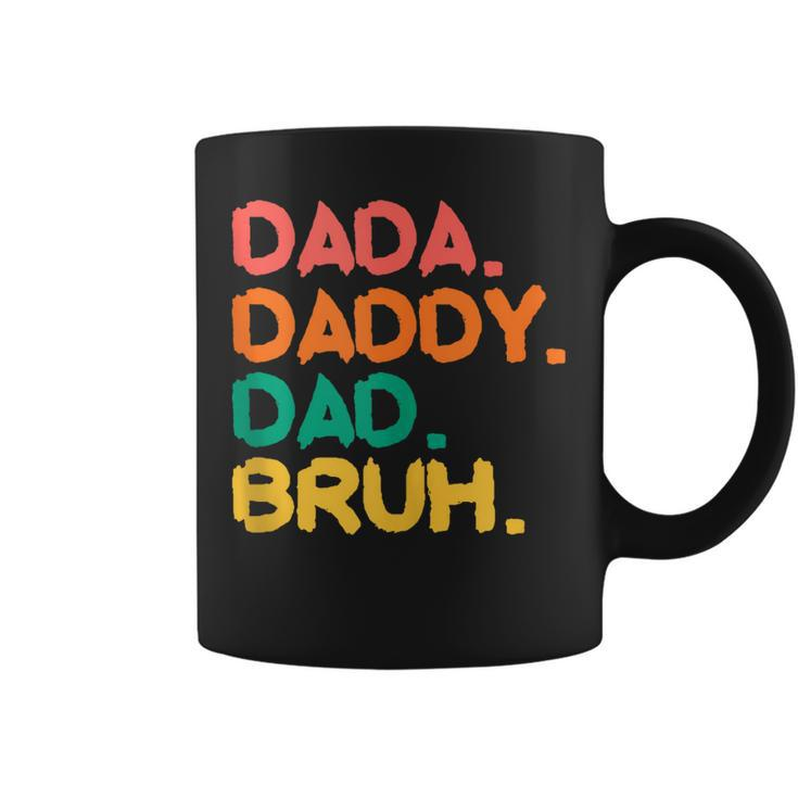 Retro Vintage Dada Daddy Dad Bruh Funny Fathers Day 2023 Coffee Mug