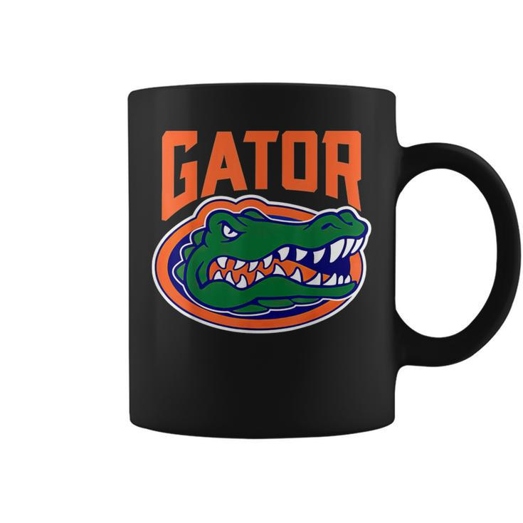 Retro We Won't Back Down Blue And Orange Gator For Women Coffee Mug