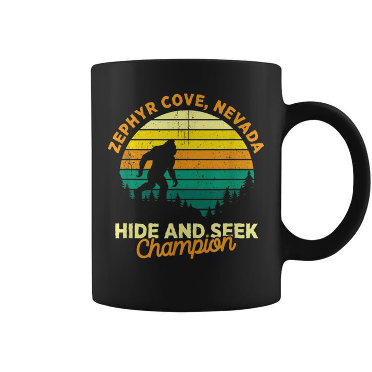 Retro Zephyr Cove Nevada Big Foot Souvenir Coffee Mug