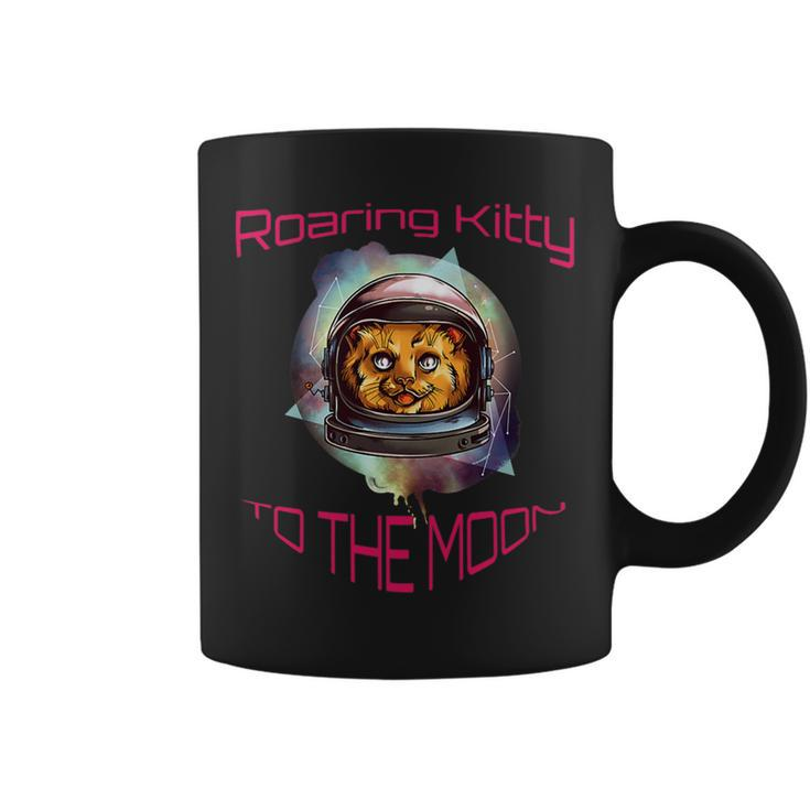 Roaring Kitty Astronaut To The Moon Coffee Mug