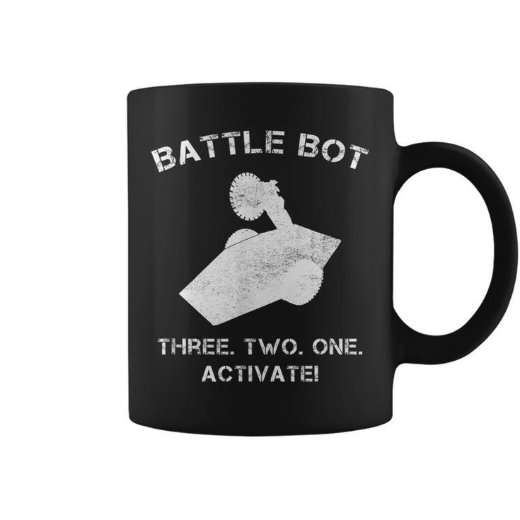 Robot Combat Fighting Battle Bot Three Two One Activate  Gift For Mens Coffee Mug