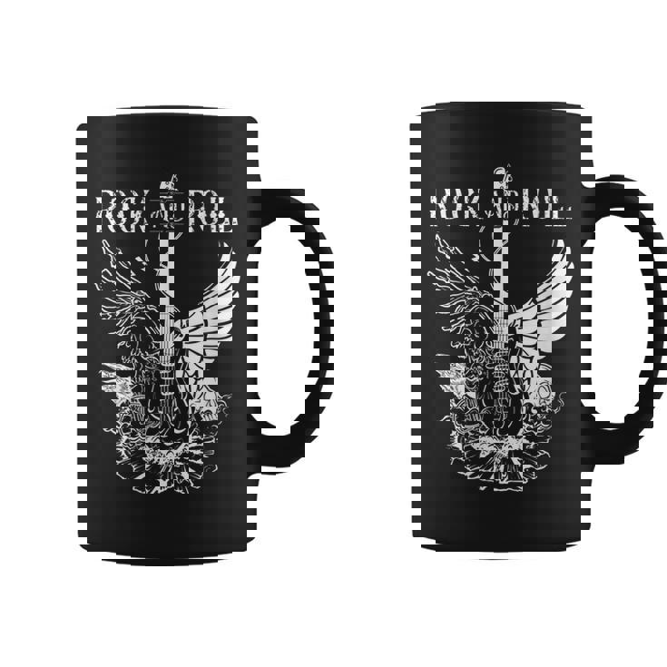 Rock And Roll Musical Instrument Guitar  Coffee Mug