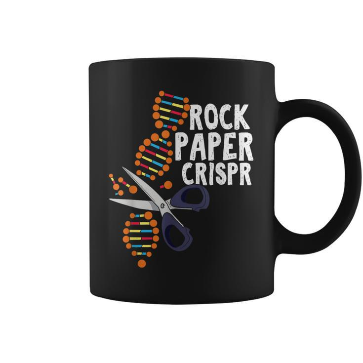 Rock Paper Crispr Dna Biologist Genetic Engineering Science Coffee Mug