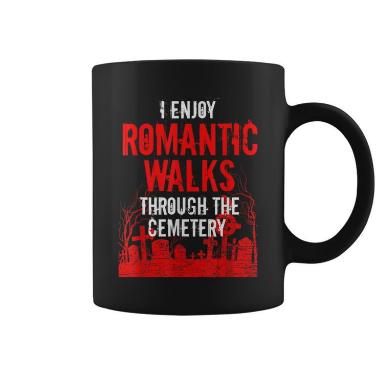 Romantic Walks Through Cemetery Death Horror Creepy 666 Creepy Coffee Mug