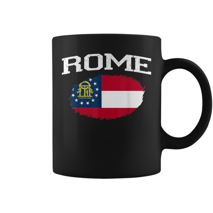 Rome Ga Georgia Flag Vintage Usa Sports Men Women  Coffee Mug