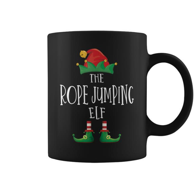 Rope Jumping Elf Family Matching Pajamas Christmas Coffee Mug