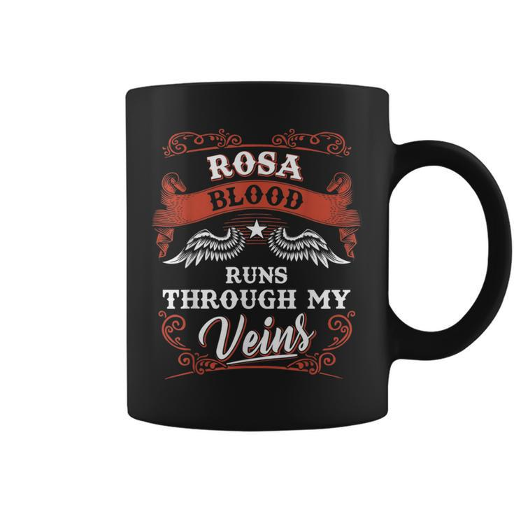 Rosa Blood Runs Through My Veins Family Christmas Coffee Mug