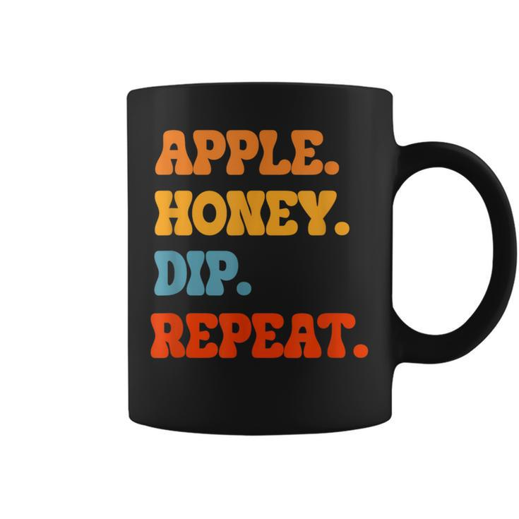 Rosh Hashanah Apple Honey Dip Repeat Jewish New Year Shofar Coffee Mug