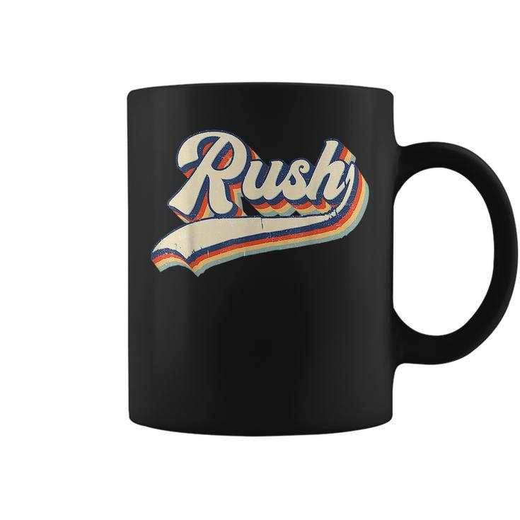 Rush Name Vintage Retro Gift Men Women Boy Girl  Coffee Mug
