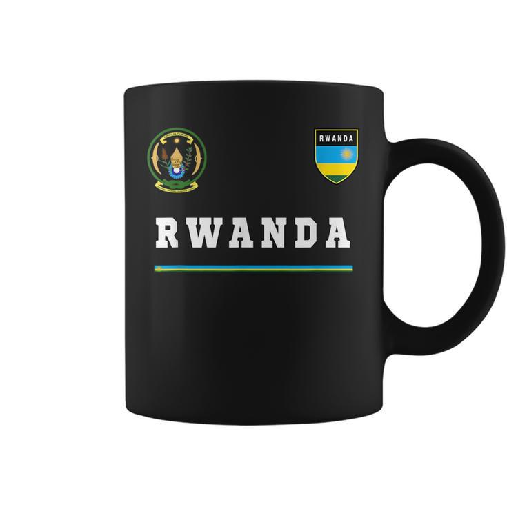 Rwanda SportSoccer Jersey  Flag Football Africa  Coffee Mug