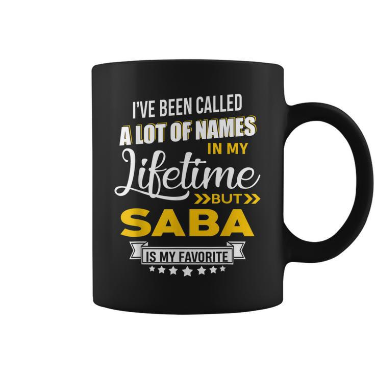 Saba Is My Favorite Name Funny New Hebrew Grandpa Xmas Gift  Gift For Mens Coffee Mug
