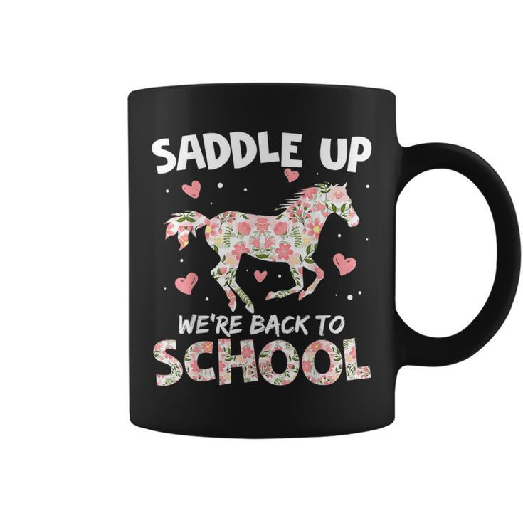 Saddle Up We're Back To School Horse Riding Student Teacher Coffee Mug